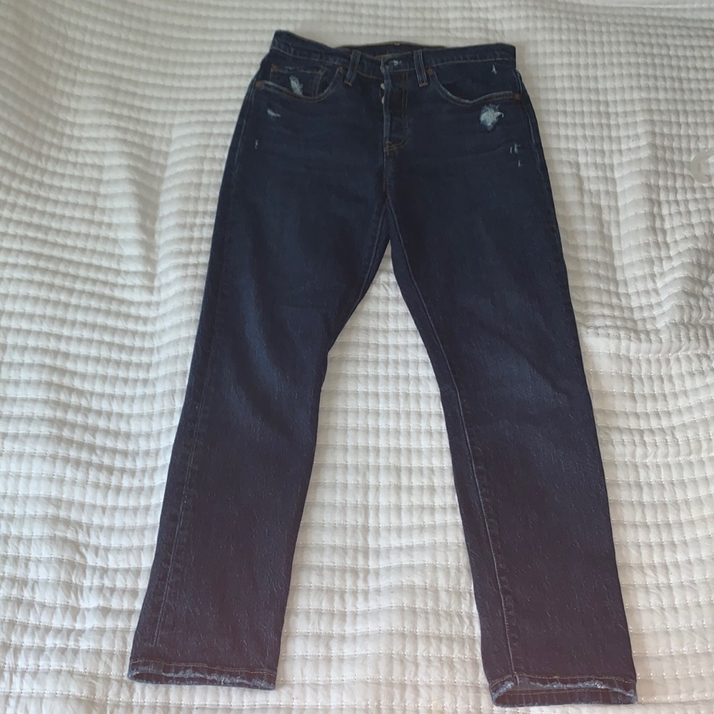 Levi Strauss high rise dark wash jeans